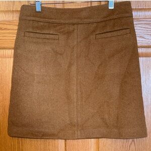 LOFT Tan Mini Skirt